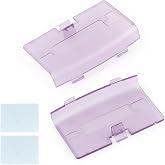 2PCS Battery Back Door Cover Case for Gameboy Advance GBA Back Cover Shell Replacement Rear Battery Housing Door for Game boy Advance GBA (Purple)