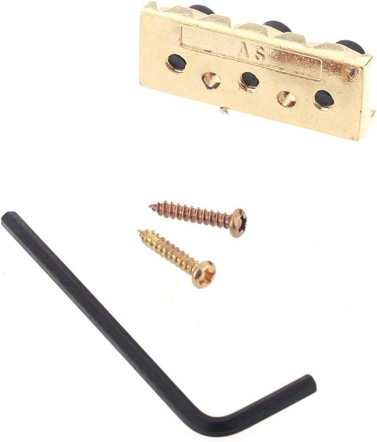 Musiclily Gold 42mm Metal Guitar Locking Nut for Floyd Rose Style Tremolo System - Image 3