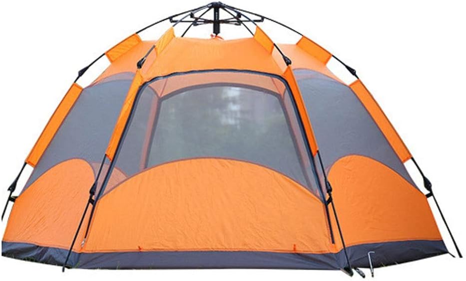 Chenguojian 3-4 Person Hexagon Camping Tent Backpacking Tents Hexagon Waterproof Automatic Pop-Up Tent Outdoor Sports Tent Camping Sun Shelters