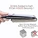 SUIEK Men's Money Clip RFID Thin Wallet - Leather Magnetic Front Pocket Slim Wallet (Black (Carbon Fiber - 6 Card Slots))