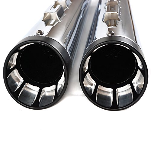 SHARKROAD 4.0" Slip Ons Muffler Exhaust For Harley Davidson Touring