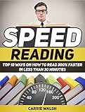 Speed Reading: Top 10 Ways on How to Read 300% Faster in Less Than 30 Minutes (Speed Reading, Speed Reading books, speed reading techniques)