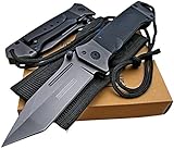 Tactical Legion Heavy Duty Folding Pocket Knife with Sheath - 8Cr13MoV Razor Sharp Blade - Everyday Carry Knives Great for Outdoor Work Survival Camping Hiking