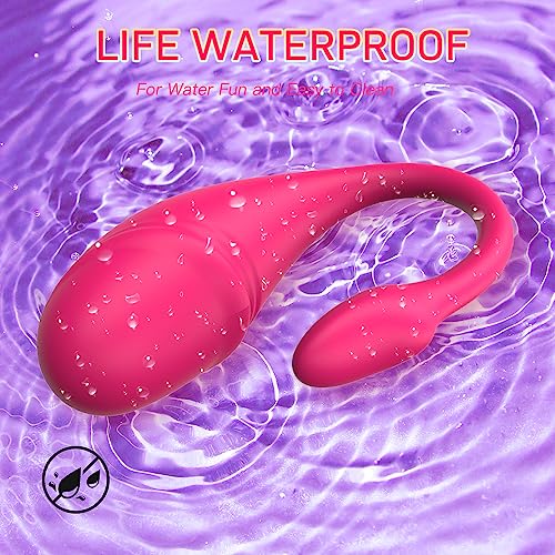 LEVETT Adult Sex Toys with App Control Clitoral Stimulator Wearable G Spot Vibrator Dildo,9 Vibrating+4 Smart Modes of Sex Toys for Women,Waterproof Silicone Bullet Vibrator Couple Sex Toy-Pink