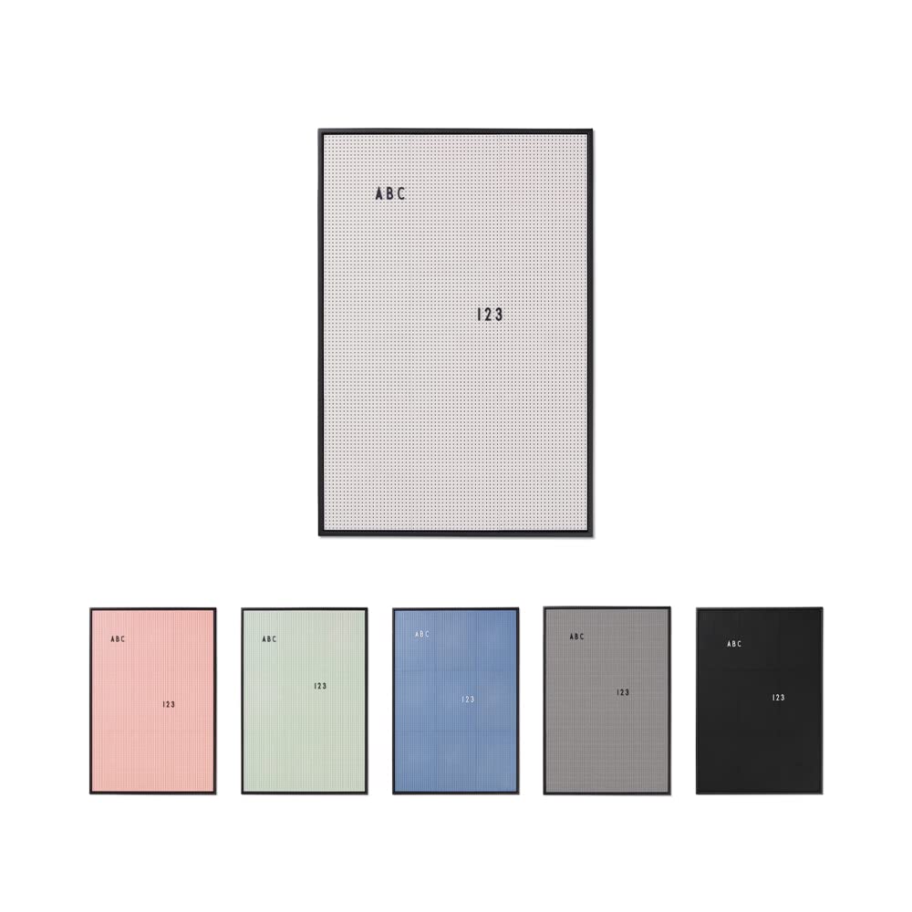 Design Letters Felt Memo Letter Board | A2 Message Board | Changeable Letter Board for Everyday | Aesthetic Room Decor for Home, Kitchen, Office Display | Grey — image 1