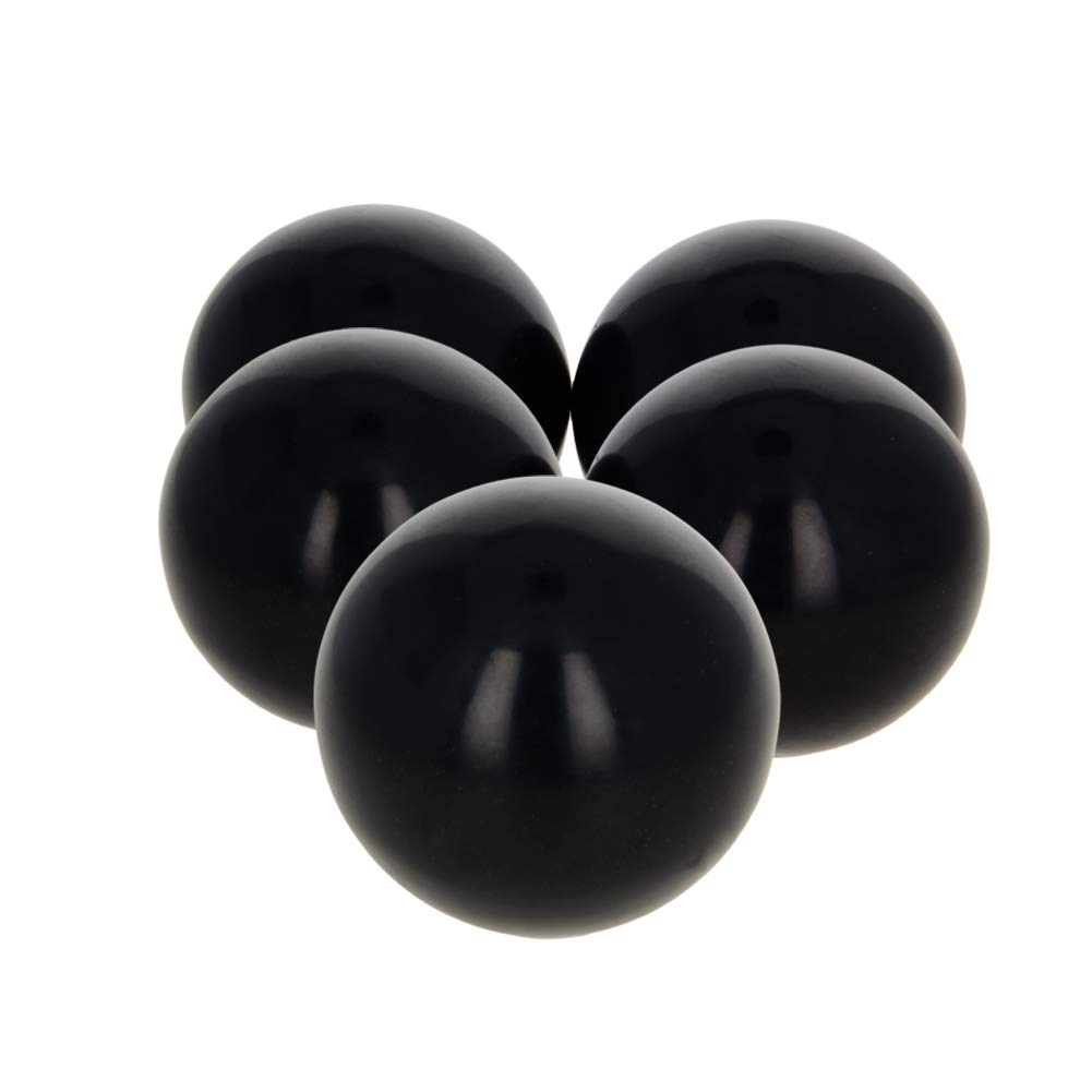Othmro 5 Pcs Thermoset Ball Knob M20 Female Threaded Machine Handle 50mm Diameter Smooth Rim Black