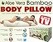 Aloe 99 B Hypoallergenic Aloe Vera Memory Foam Full Body Pillow for Adults, 6 Piece