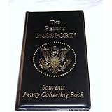 Penny Passport Souvenir Penny Collecting Book for Coins Fits 36 Pressed Pennies and 8 Pressed Quarters or Nickels