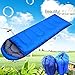IFLYIING Outdoor Ultra-Compactable Lightweight Sleeping Bag; Camping Envelope Sleeping Bags with Compression Bag (Blue)