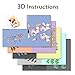 Upgrade 3D Perler Beads Kits,16000 pcs Fuse Bead Kits, 20 Colors (5 Glow In The Dark),Included 3D Full Size Patterns, Tweezers, Pegboards, Ironing Paper- Works with Perler Beads