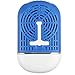 ThreeH Portable Mini Personal Fan Handheld USB Rechargeable Bladeless Air Conditioner Mute Electric Built-in Li-ion Battery Powered Desk Cooling Fan H-F015Blue