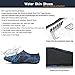 JustOneStyle NBERA Barefoot Flexible Water Skin Shoes Aqua Socks for Beach Swim Surf Yoga Exercise (8.3XL (US W:10.5~11 M:9.5~10.5), Blue Black)