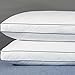 YSTHER Set of 2 Down and Feather Pillow Inserts/Throw Pillows, Double Fabric, 100% Cotton White