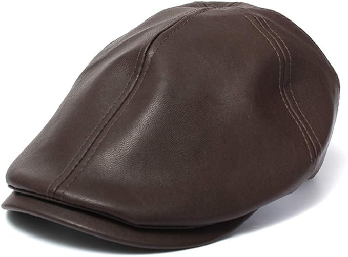 Amazon ハンチング キャップ メンズ 革 キャスケット ぼうし紳士 ハット ブラウン キャップ 通販