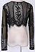 Finelook New Womens Fashion Slim Fit Lace Long Sleeve Crop Top Shirt (M)