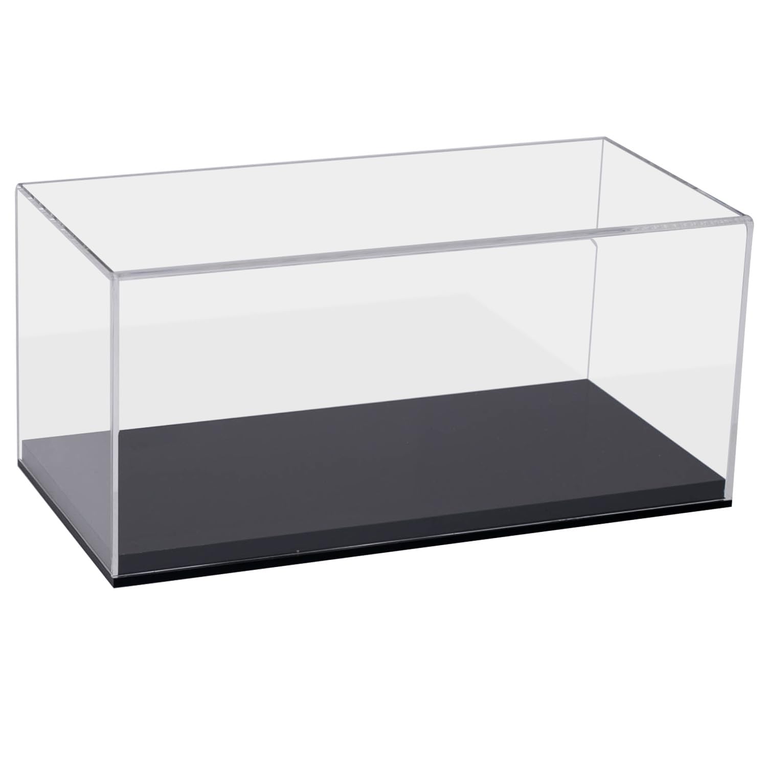 HMF Display Case, Acrylic Display Box for collectibles, figures and model cars | 30 x 14 x 15 cm | transparent