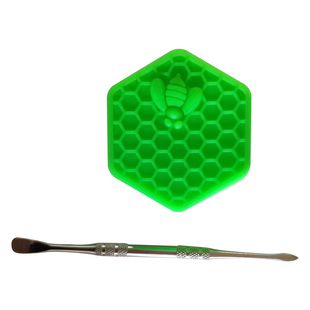 Gentcy 26ml 1pcs Green Hexagon Silicone Container Jar New Honeybee Silicone Jar Box