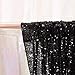 QueenDream Black Sequin Backdrop 4FT x 6.5FT Photography Background Sequin Fabric Photo Booth Backdrop Collapsible Video Studio Background Ideal for Curtain Wedding Halloween Other Event Decor