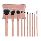 BH Cosmetics Pretty In Pink 10 Piece Brush Set with Cosmetic Bag