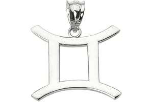 ASTROLOGY JEWELRY .925 Sterling Silver Zodiac Astrological Sign Charm Personalized Pendant Necklace - Choice of Symbol & Chain Length