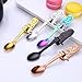 BingGoGo Stainless Steel Mermaid Spoons for Coffee Tea Dessert Drink Mixing Milkshake Spoon Tableware,Pack of 4 (Rainbow)
