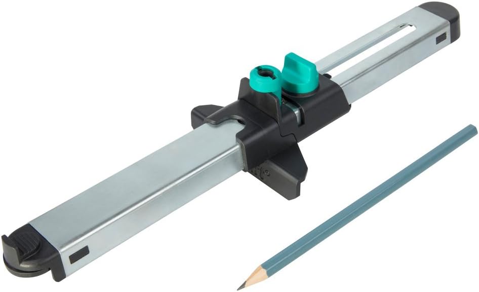 wolfcraft Laminate Fitter I 6952000 I For precise measurement and transfer of the last row of laminate, Black