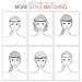 Teenitor 6pcs Rhinestone Beaded Headband, Elastic Jewelry Hair Bands for Lady Women Girl Hair Accessories 20-26.8'' Multicolor