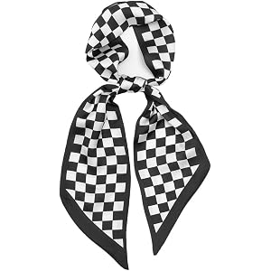 Satin Head Scarf Long Purse Scarf Hair Neck Scarf Bag Scarf for Handbags
