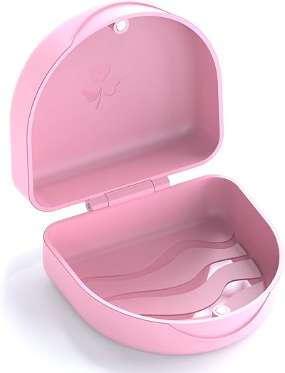 ARGOMAX Retainer Case with Magnetic Closure Pink ABS Hard Shell