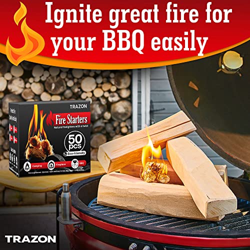 Fire Starters for Indoor Fireplace, Campfires, Wood Stove, Grill, Charcoal Chimney, Fire Pit