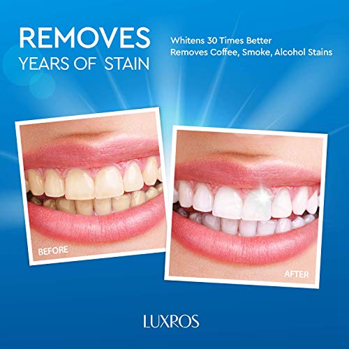 LUXROS Teeth Whitening Pen, 2 Pack, 35% Carbamide Peroxide Gel, Extra Strength Whitening Gel, Travel-Friendly, Convenient, Easy-to-Use, Gentle, Affordable Yet Effective