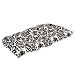 Pillow Perfect Indoor/Outdoor Black/Beige Damask Wicker Loveseat Cushion primary
