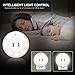 Ashbringer LED Plug in Night Light with Dual Port USB Wall Charger ,Nightlight with Dusk to Dawn Sensor for Bedroom Hallway Bathroom Living Room (white)