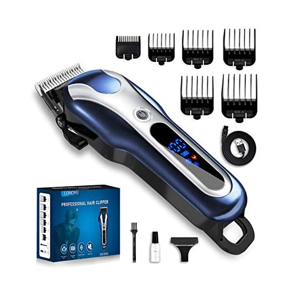 Hair-Clippers-Set-for-Men-LONOVE-Mens-Hair-Clippers-Cordless-Professional-Barber-Hair-Trimmer-for-Hair-Cutting-Electric-Buzzer-Haircut-Machine-Beard-Shaver-with-Guard Hair Clippers Set for Men - LONOVE Mens Hair Clippers Cordless Professional Barber Hair Trimmer for Hair Cutting…