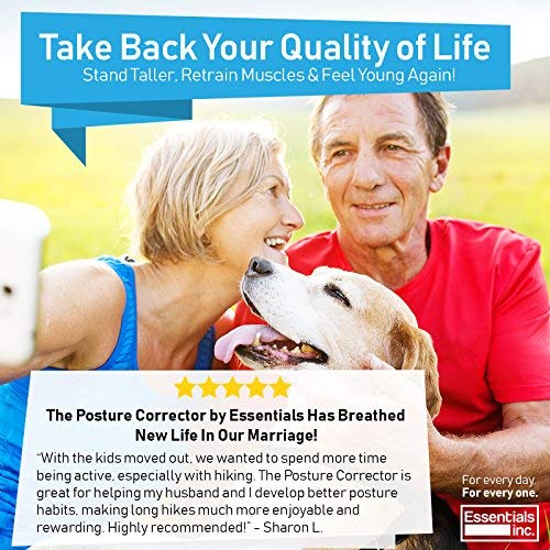 Posture Corrector for Women & Men - Back Brace & Shoulder Support Trainer for Pain Relief & Improve Bad Slouching Problems - Fully Adjustable Clavicle Medical Belt Straightener (Large) - Thumbnail 7