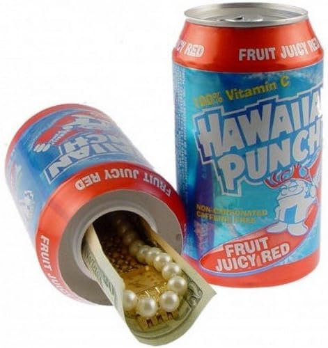 Diversion Dorm Can Safe Weighted Fake Hawaiian Punch Secret Stash Compartment