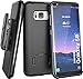 Galaxy S8 Belt Clip Holster Case (Secure-fit) DuraClip Combo by Encased (Samsung Galaxy S8) (Smooth Black)