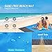 AfooBezos Sand Free Beach Mat, 82″×79″ Quick Drying Compact Waterproof Sand Proof Beach Blanket with 1 Large Security Pocket & 6 Stakes for Outdoor Picnic, Travel, Camping, Hiking, Music Festivalsthumb 1