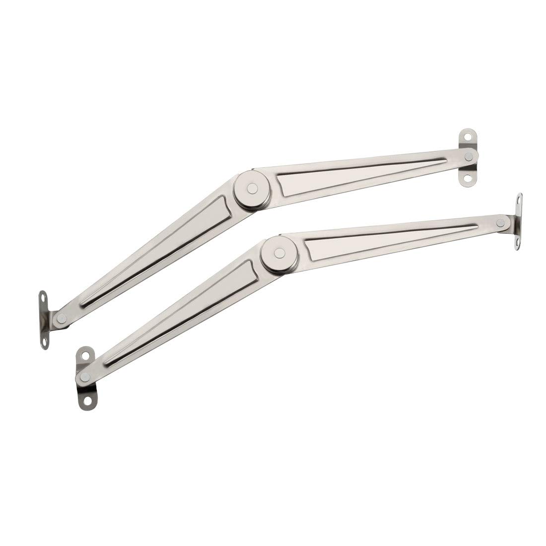 sourcing map Lid Support Hinge, 5.5 inch 1mm Material Thickness Lid Stay with Soft Close, 1 Pair