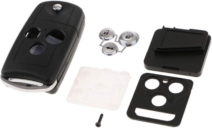 Amazon 3ボタン リモートキー 高級 キーケース ホンダアキュラアコードcrvのため 保護 キーカバー 交換 キーケース キーホルダー 車 バイク