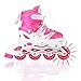 Tuko Adjustable Inline Skates for Girls with Protective Pads (Little kid 12M/13M/1M)