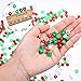 850 Pieces Christmas Pony Beads Glitter Pony Beads Plastic Craft Beads with Storage Box for Christmas Home Decoration DIY Crafts