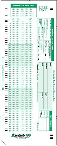 SCANTEST-100 (500/pkg) 882 E Compatible Testing Form