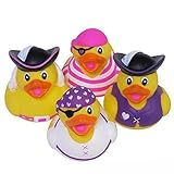 Rhode Island Novelty Girl Pirate Rubber Ducks - 12 pc