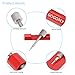 GOGOMY Watch Link Remover Tool Watch Repair Kit for Watch Band Link Pin, Pack of 3 Extra Pins, Red