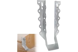 CAMNWAMN [25 Pack] 2x8 Joist Hanger, 18 Gauge LU28 Galvanizing Face Mount Joist Hangers, Wood Hurricane Ties, Rafters Tie