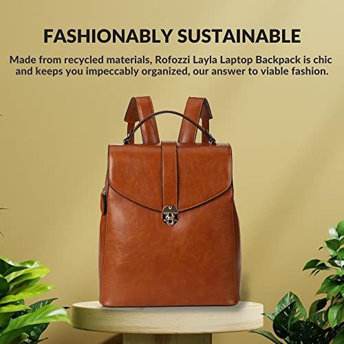 rofozzi Layla Large Backpack Purse for Women 13inch Laptop Backpack for Office Top Handle 3