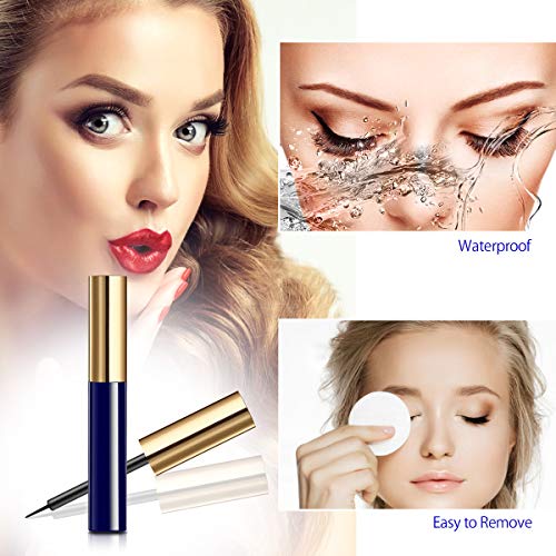 Reusable Magnetic Eyelashes and Eyeliner Kit, 5 Pairs Multi Styles Waterproof Natural Look False Eyelashes Easy to Apply, Best Gifts for Girls or Women(No Glue Needed)