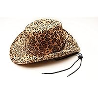 CAPTAIN FLOATY Captain Women Cowboy Hat Cowgirl & Horse Riding Hats Felt Summer Drifter Leopard Print One Size