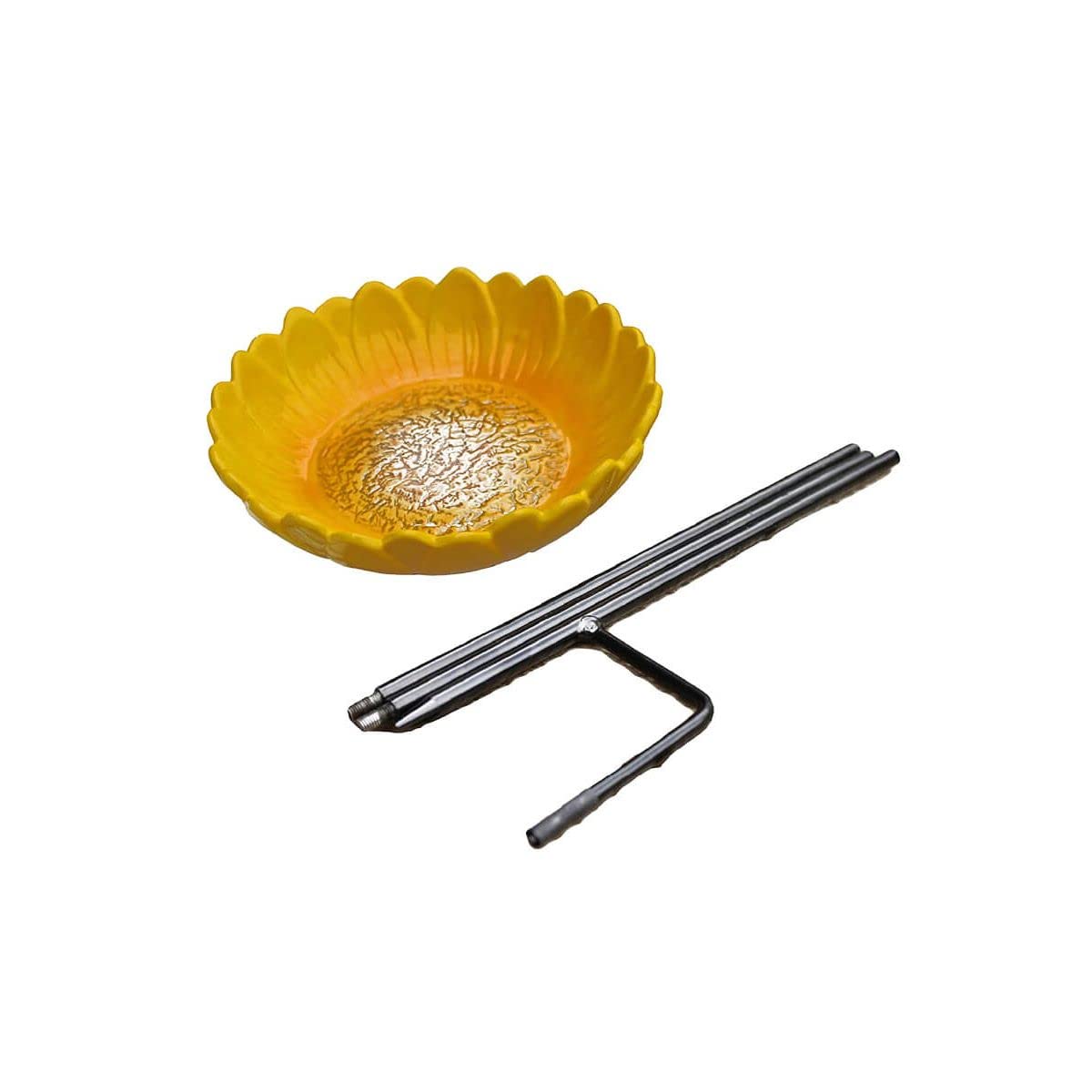 Wildlife World Ceramic Floral Range (Sunflower Bird Feeder), Multicolor